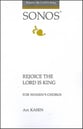 Rejoice the Lord Is King SSAA choral sheet music cover